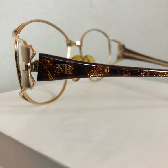NINA RICCI Gold tortoise Eyeglass Frames NR2011 BP 130 mm - Picture 2 of 6